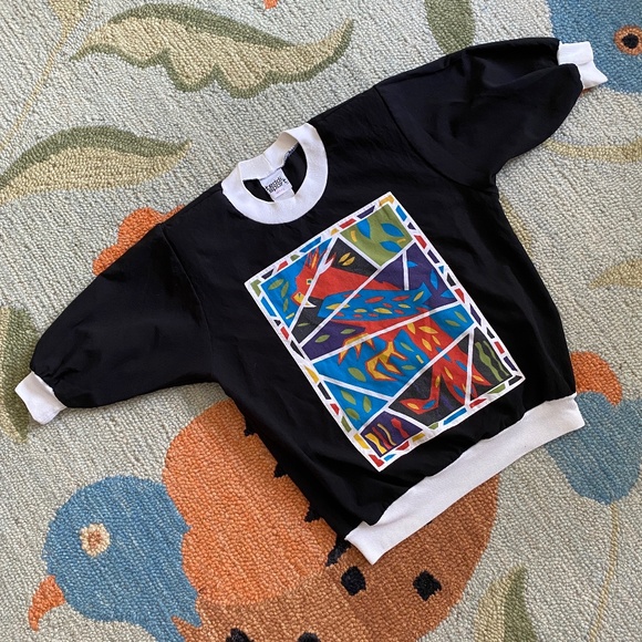 VTG I Teddi Sport I 1980s-1990s I Parrot Pullover Top - Picture 7 of 16